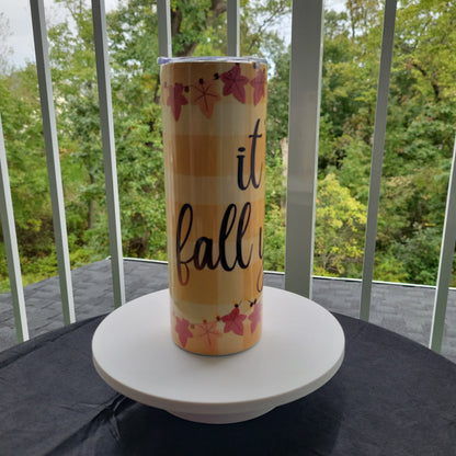 It's Fall Y'all! Skinny Tumbler