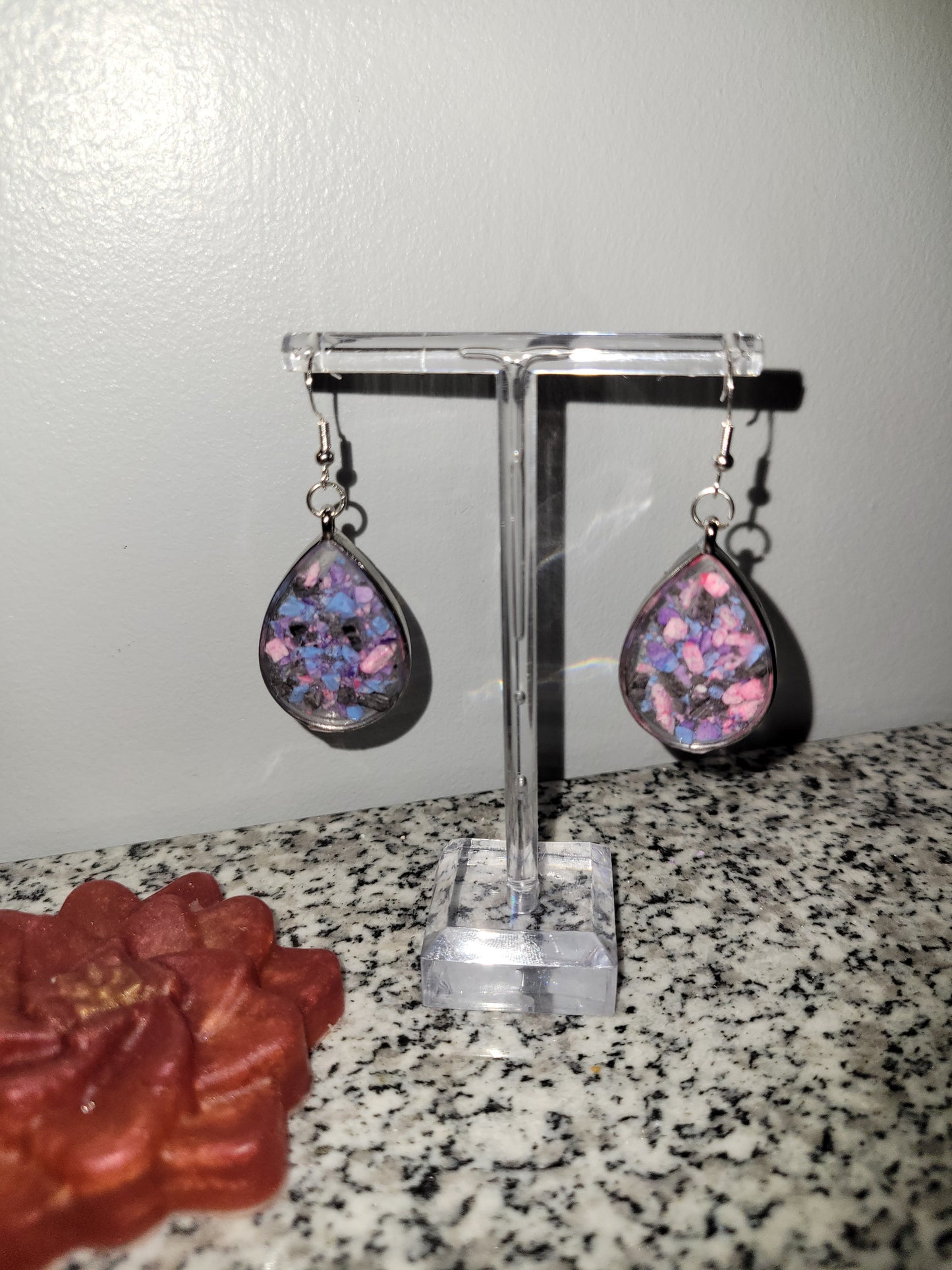 Teardrop Galaxy Earrings