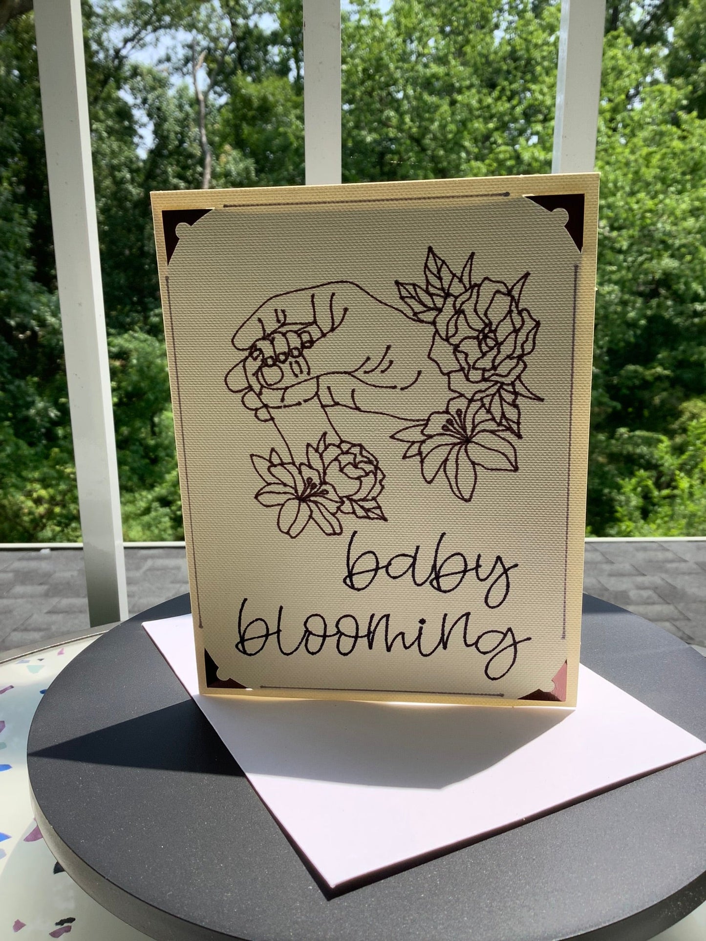 Baby Blooming Greeting Card