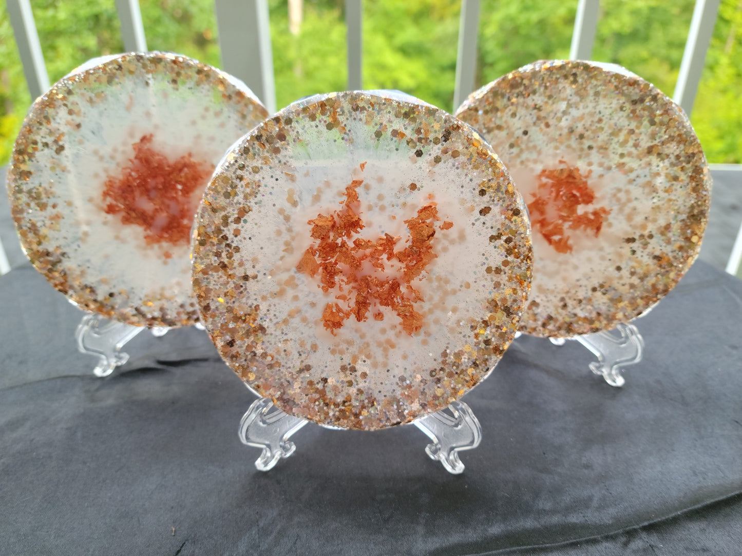 Champange Glitter Coasters