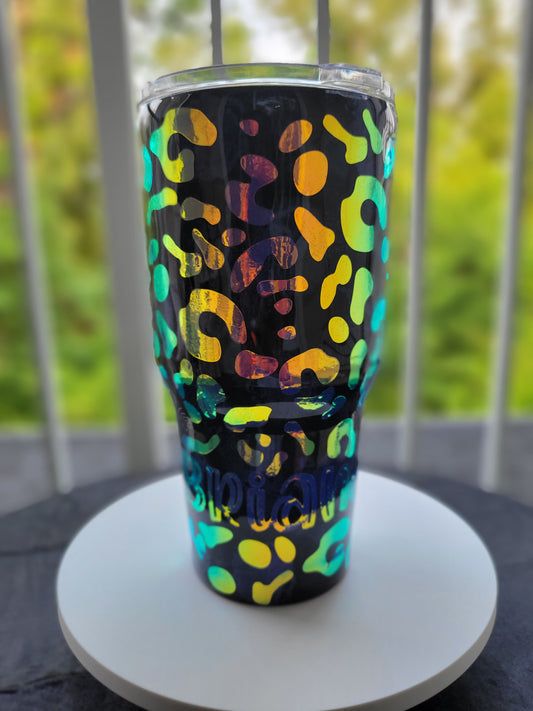 Personalized Cheetah 27oz Tumbler