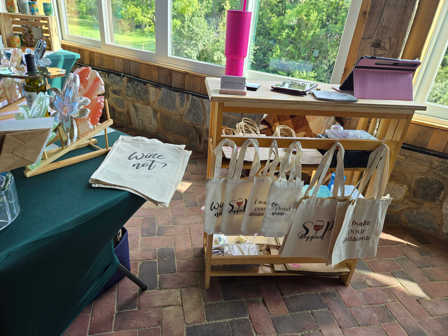 1 Bottle Wine Canvas Bag