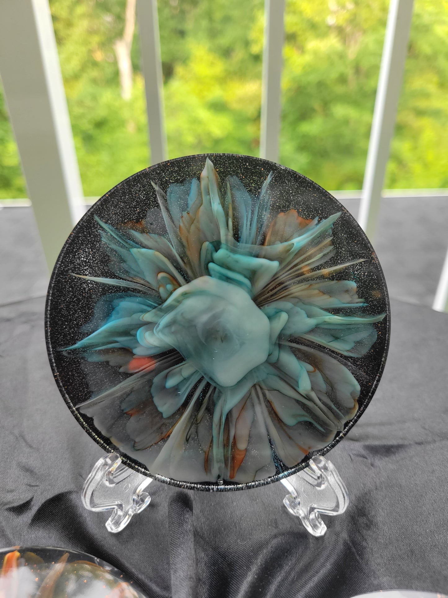 Abstract Floral Resin Coasters